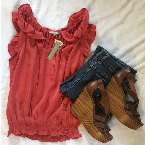 Violet & Claire Tops - Violet & Claire Silky Shirt